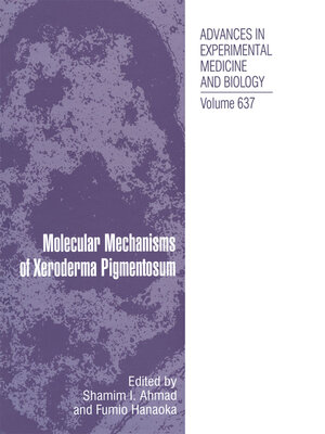 cover image of Molecular Mechanisms of Xeroderma Pigmentosum
